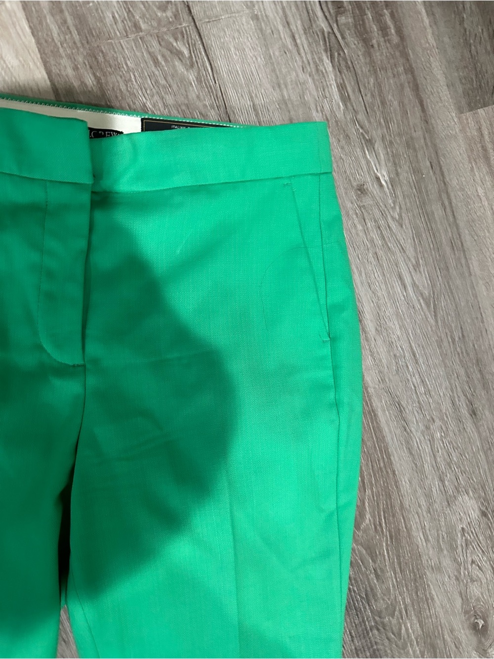 J.Crew Green Italian Wool Blend Tailored Straight Leg Pants Women’s Size 8 - Picture 5 of 10